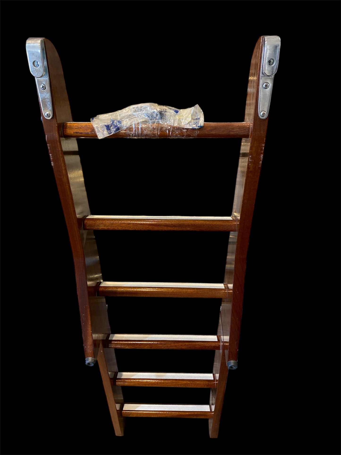 Echelle de bain en bois d'acajou