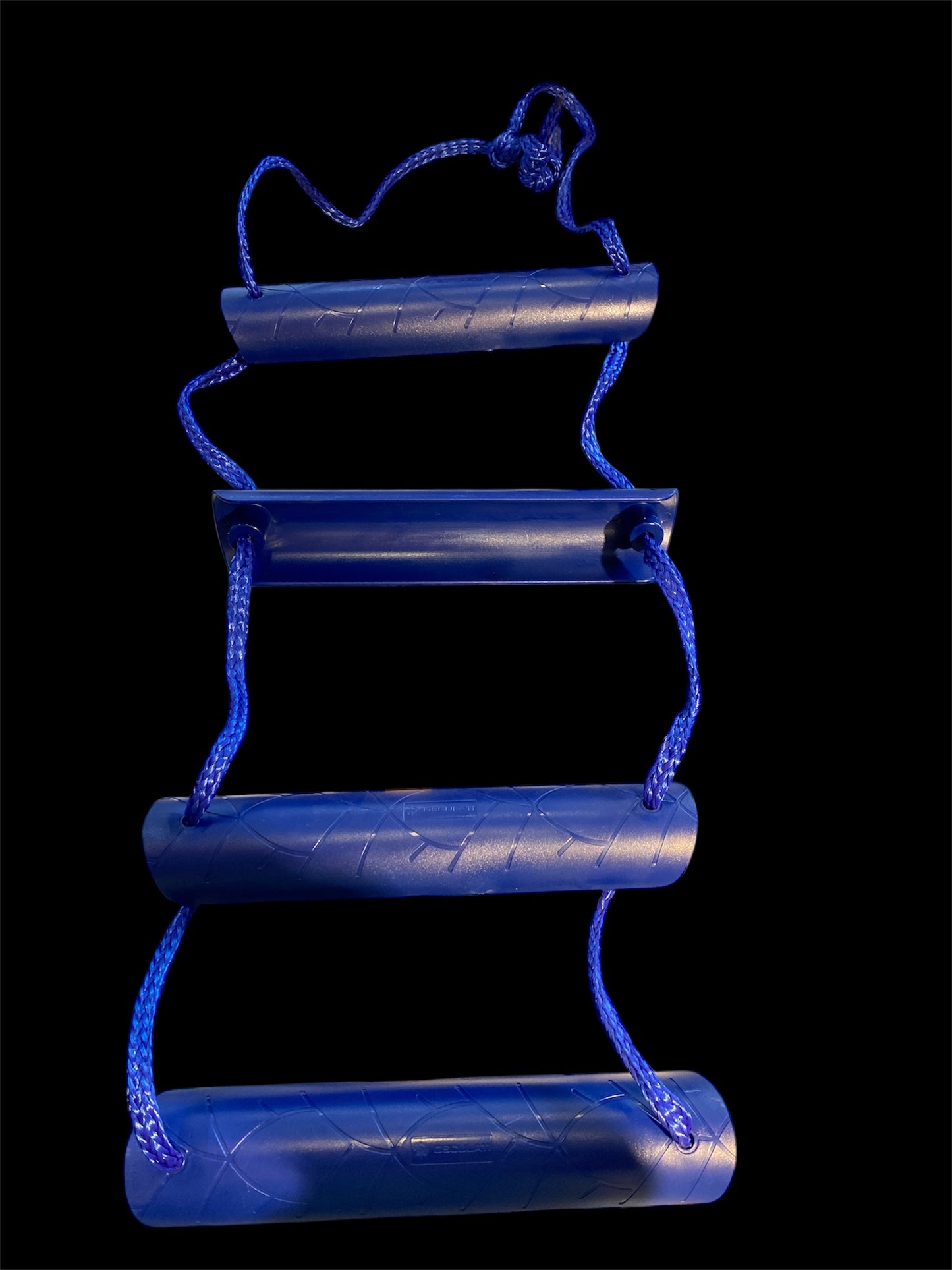 Echelle en corde nylon bleue