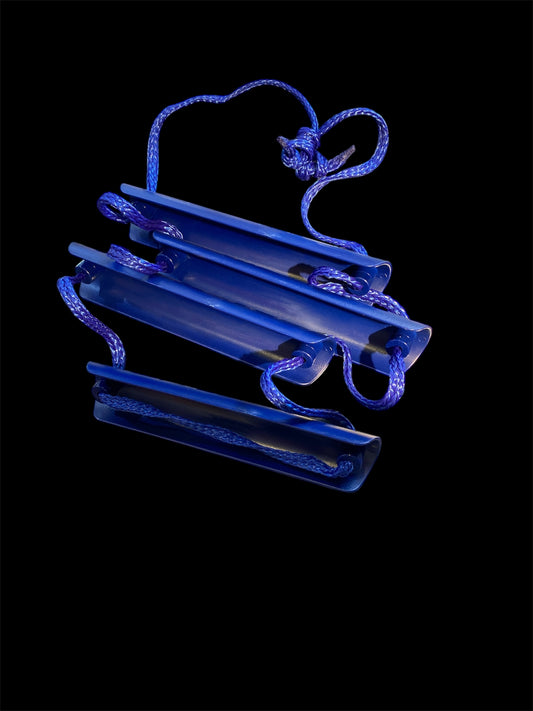 Echelle en corde nylon bleue
