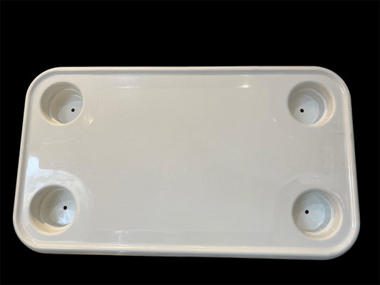 Table pour matériaux composite rectangulaire blanc