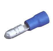 COSSES DE SECTIONNEMENT MÂLES THERMORÉTRACTABLES DE TYPE BULLET 6.3 MM 4 pieces bleu