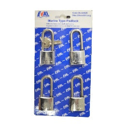CADENAS MARINS AVEC UNE CLÉ (LOT DE 4 PIÈCES) 30MM