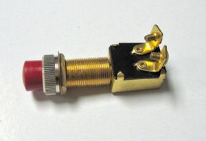 BOUTON POUSSOIR EN LAITON 12V