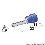 Fiche + jonction mâle 1-2,5 mm 5 pieces