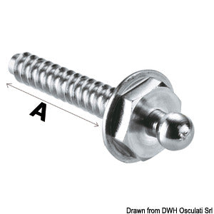 Bouton mâle Loxx vis autotaraudeuse