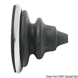 Bague passe-câbles inox avec sufflet Dutral noire