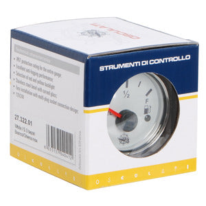 Compte-tours 0-6000 tpm blanc/polie