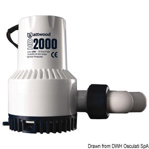 Pompe de fond de cale Attwood Heavy Duty 12 V 6,6 A