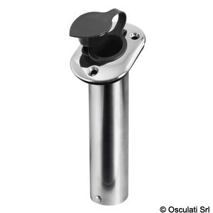 Porte canne inox simple à encastrer