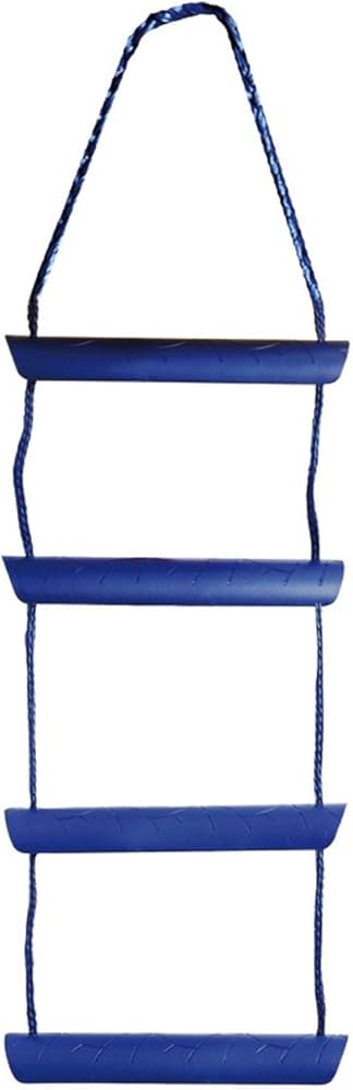 Echelle en corde nylon bleue