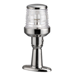 Feu tête de mât inox Classic à 360° avec platine