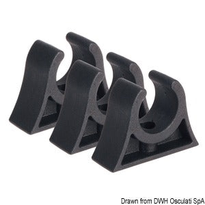 Clip noir pour tubes 28/30 mm