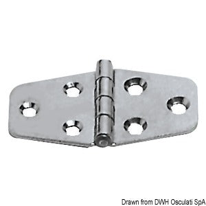 Charnière inox 70x38 mm