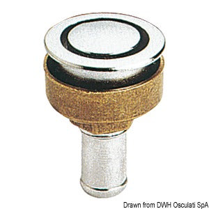 Event laiton chromé droit 16 mm