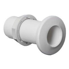 Passe-coque fileté plastique blanc 1"1/2