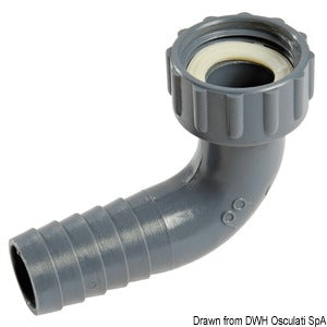 90° embout female 3/4" x 19 mm