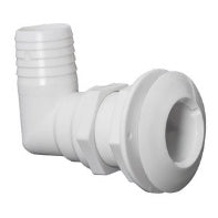 Passe-coque 90° plastique blanc 1"1/2 x 38 mm